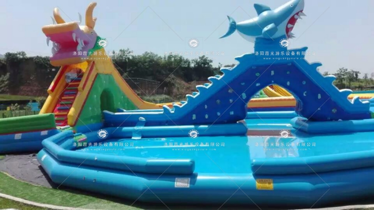 海豚充气儿童游泳池